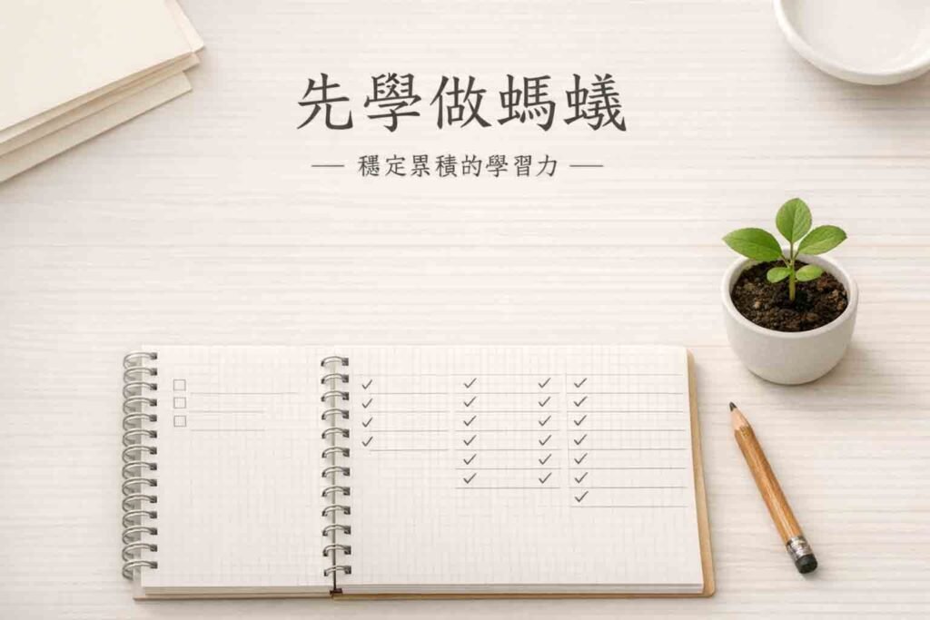 為什麼大部分學生，應該先學做「螞蟻」？